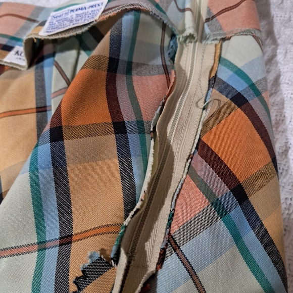 True Vintage 60s/70s Sears Plaid Skirt | Preppy A- line Midi - Picture 8 of 14